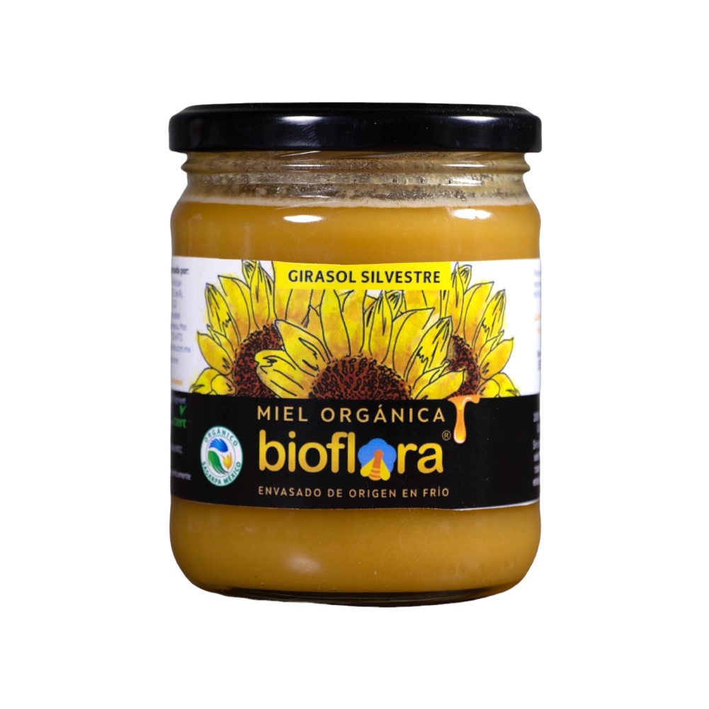 Miel mantequilla de girasol silvestre 550Gr Org (Bioflora)