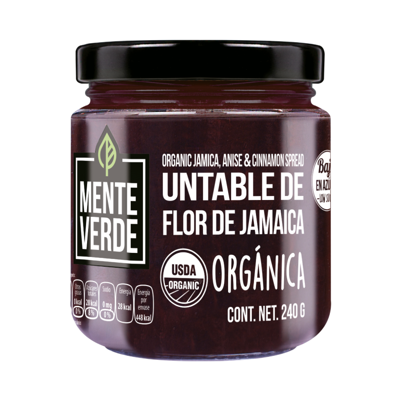 Untable de Flor de Jamaica 240 g Mente Verde