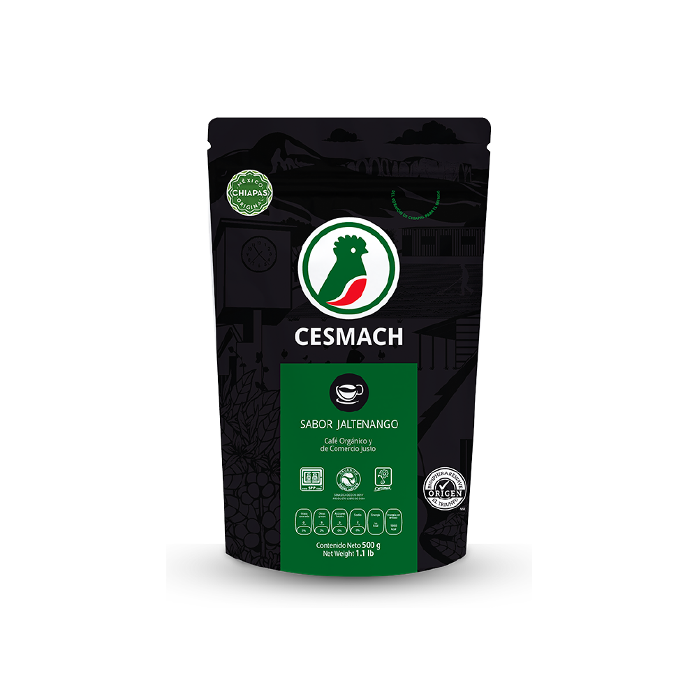 [7503020206009] Café Jaltenango en Grano Orgánico 500g (Cesmach)