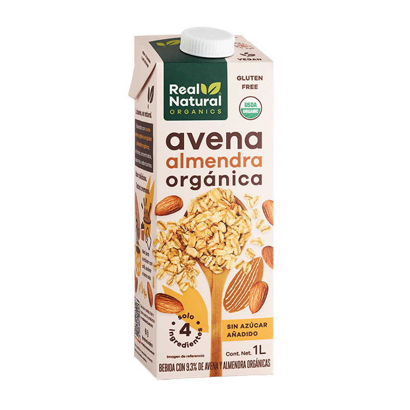 Bebida de Avena con Almendra Org 1 L (Real Natural)