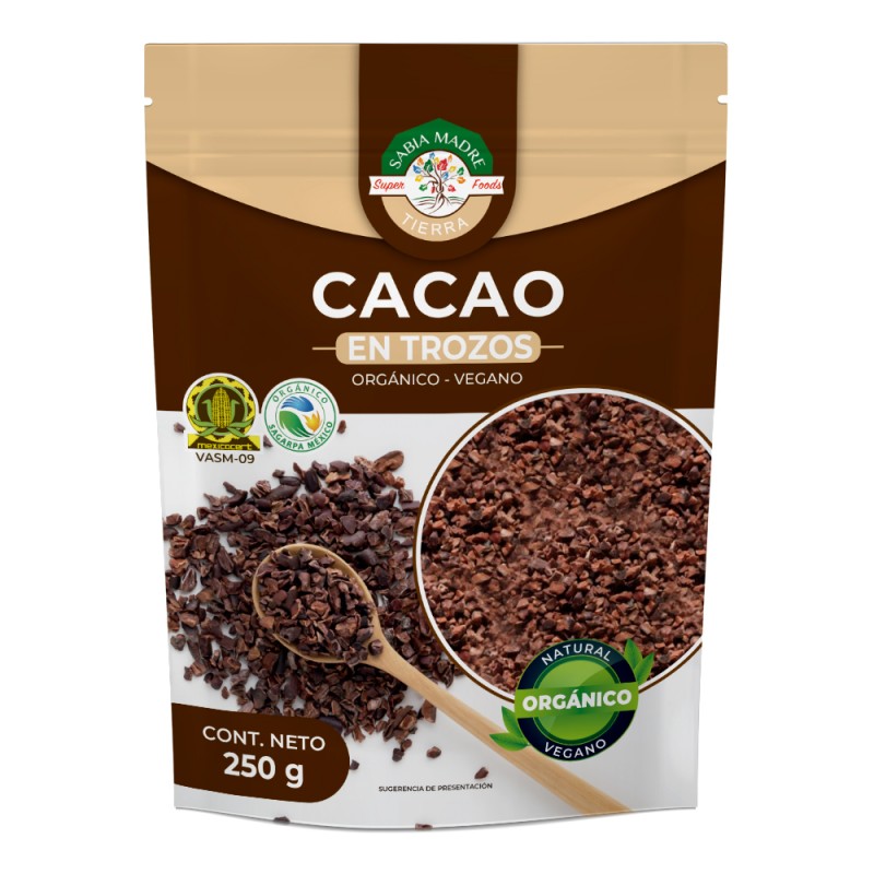 Cacao Trozos 250 G (Sabia madre tierra)