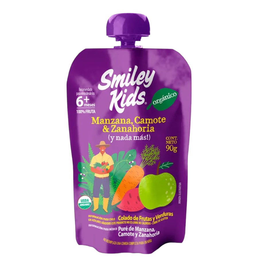 Pure Org Manz/Camote/Zan 90 G (Smiley Kids)