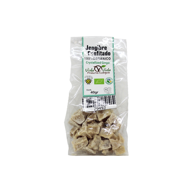 Jengibre confitado 40 g (Vida vida)