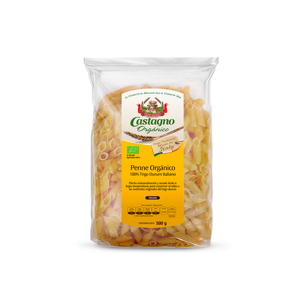 Pasta de Trigo Duro Penne 500 G (Castagno)
