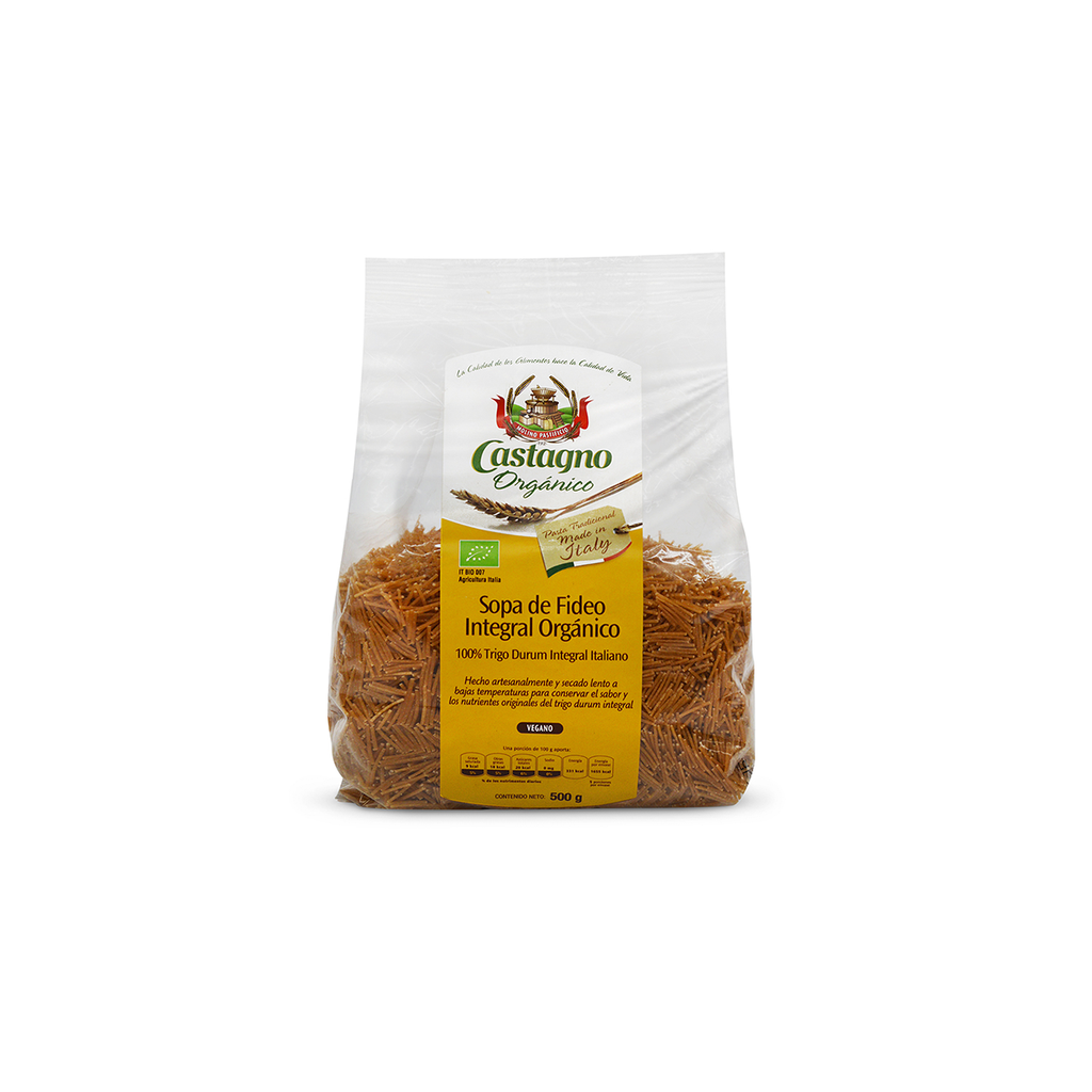 Sopa de Fideo Integral 500g (Castagno)