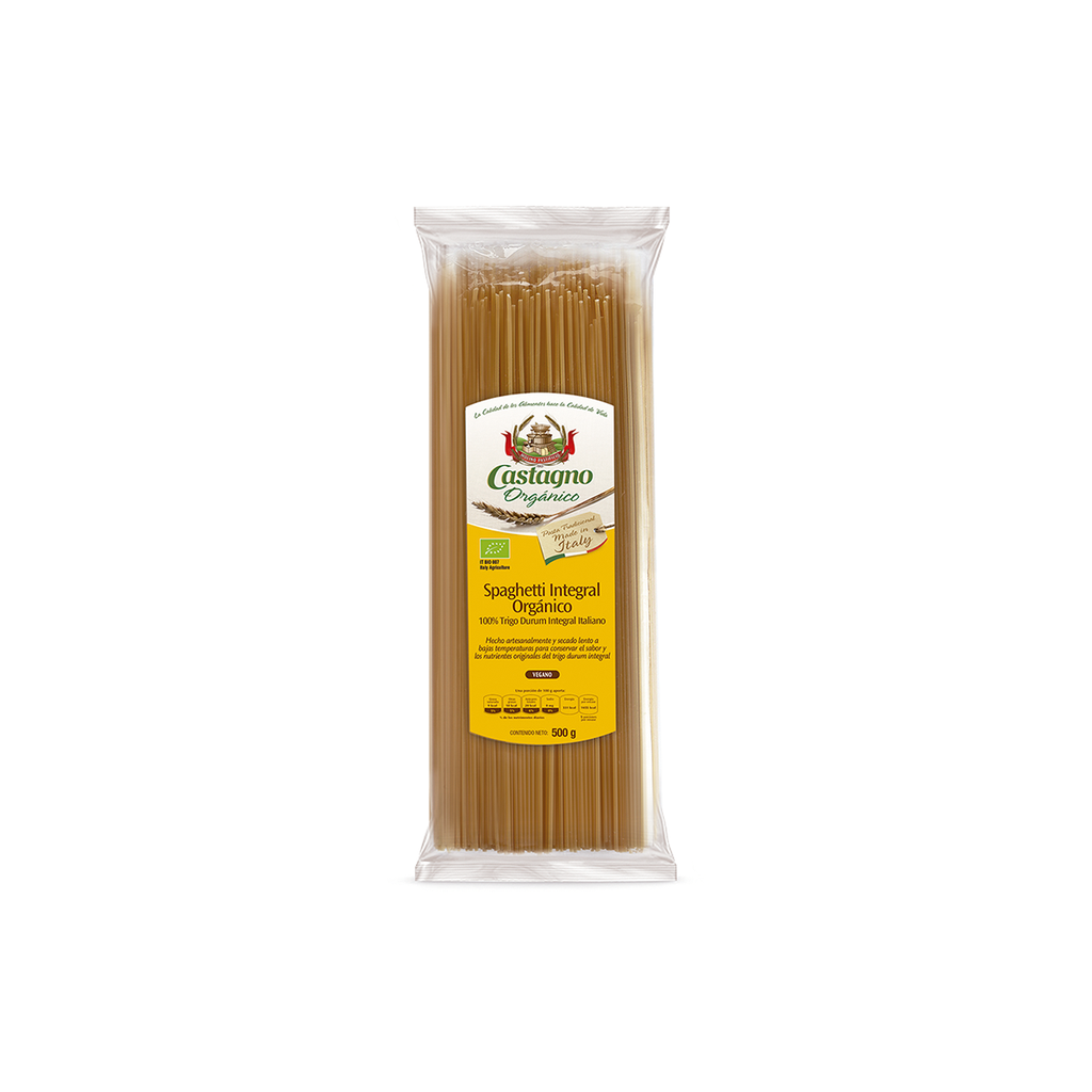 [8013885030224] Pasta de Trigo Integral Spaghetti 500 G (Castagno)