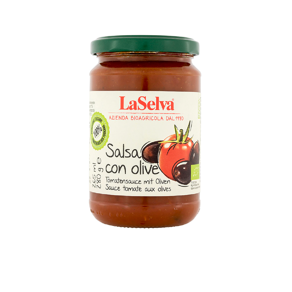 [8053323643920] Salsa de Tomate con Aceitunas Org. 280 G (La Selva)