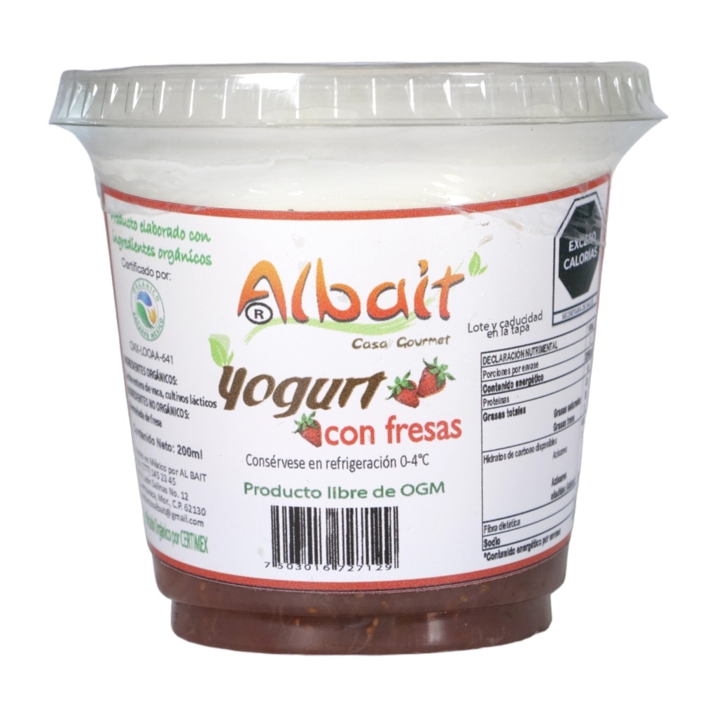 Yogurt de Fresa 250 Ml (Albait)