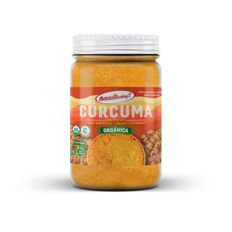 [7502280880189] Curcuma Organica en Polvo 60 g (Natures Blessings)