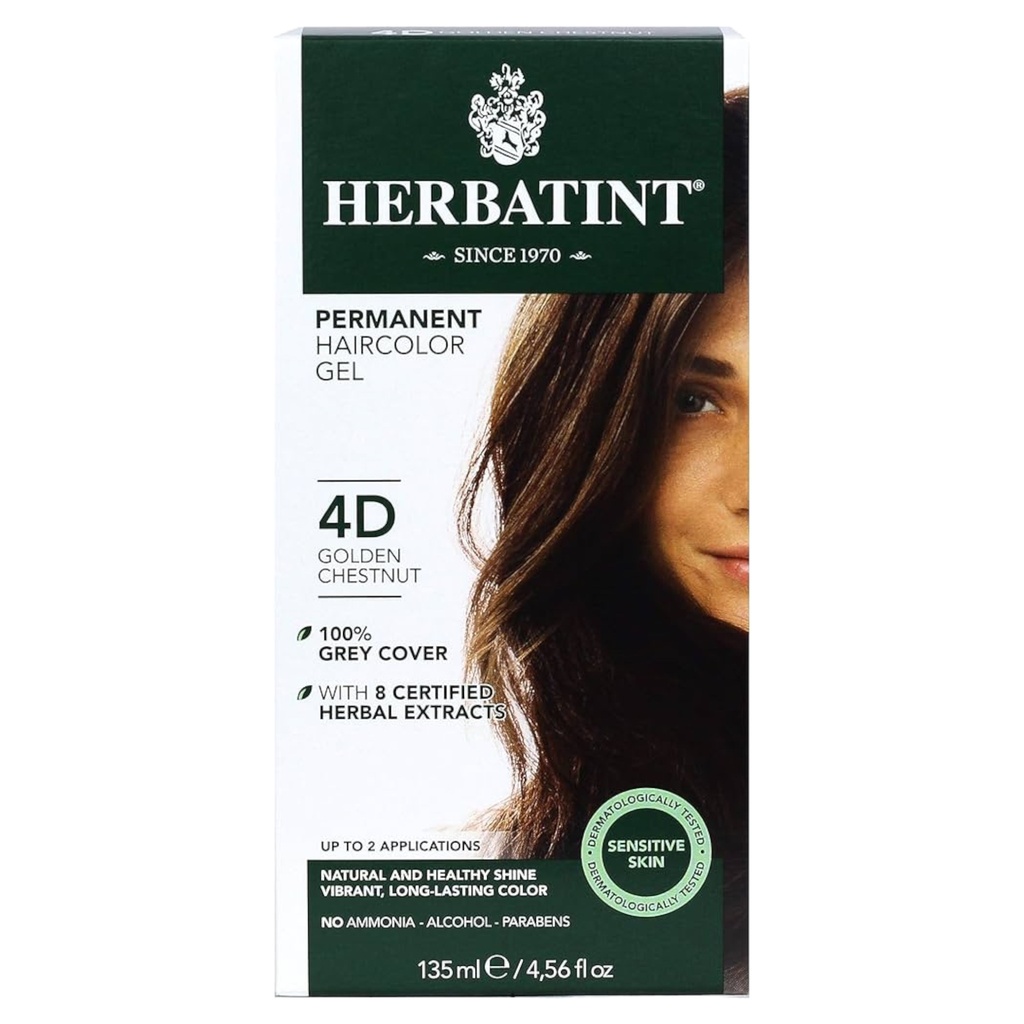 Tinte herbal Castaño Dorado 4D 135ml (Herbatint)