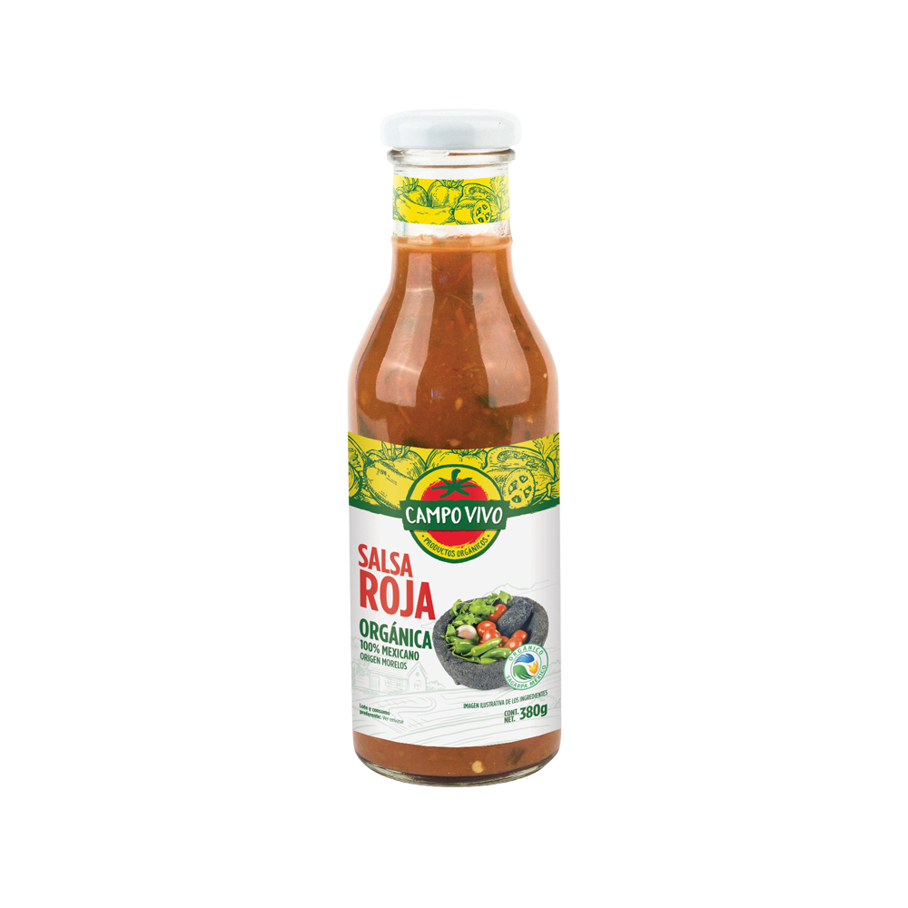Salsa Roja Org 380 g (Campo Vivo)