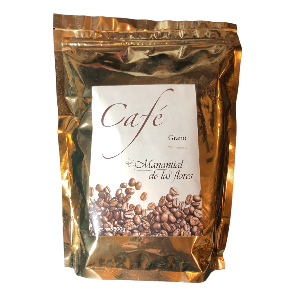 Cafe organico en Grano 500 g (Manantial de las Flores)