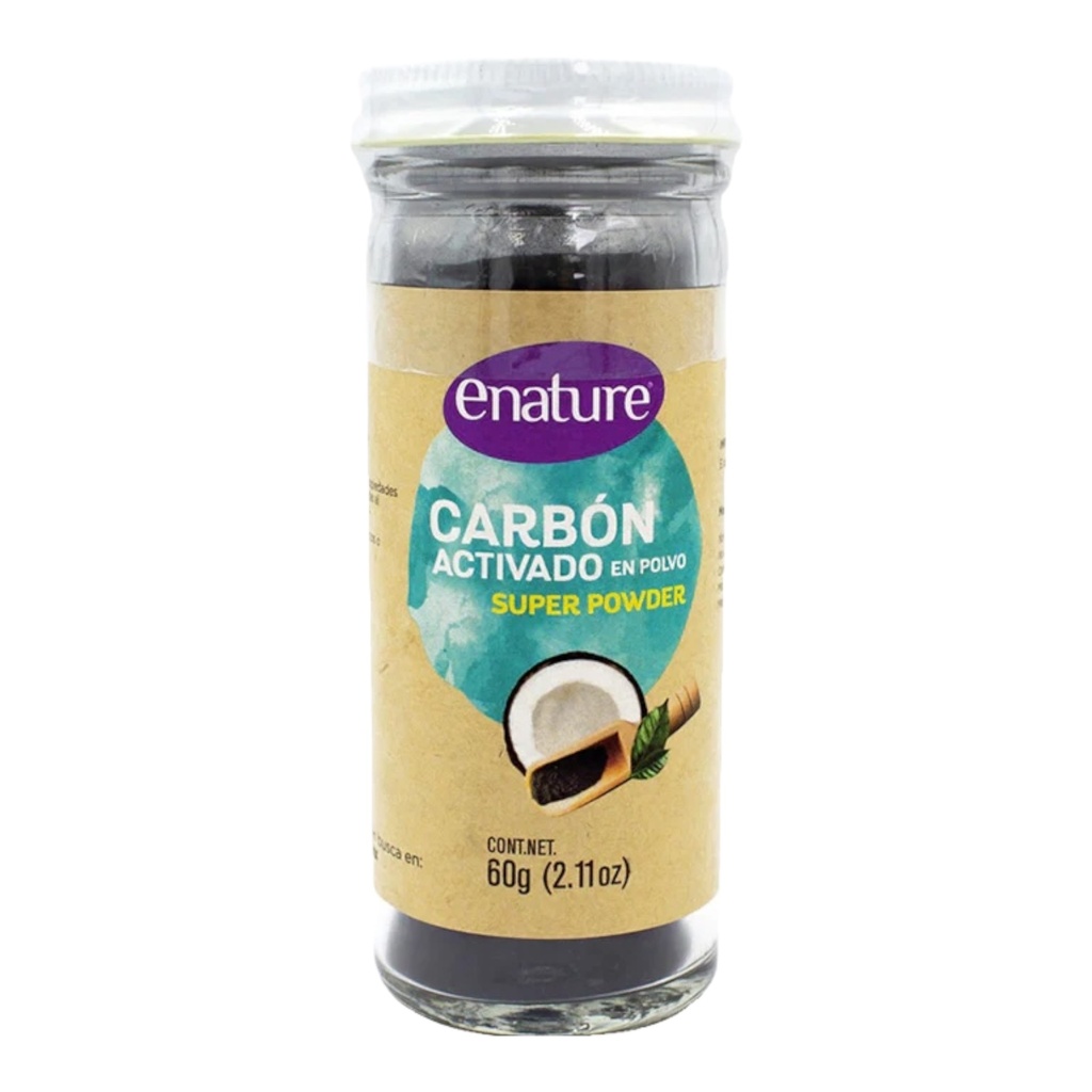 Carbon Activado en Polvo 60 g (Enature)