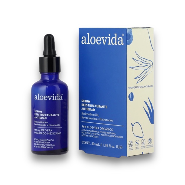 Serum Reestructurante Antiedad 96% Aloe 50 ml (Aloe Vida)