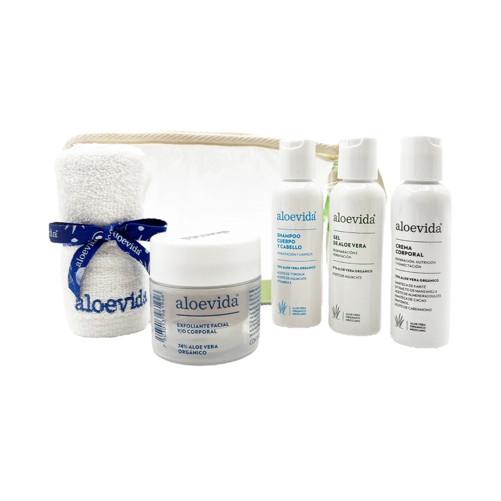 Kit de Viaje Exfolia y Humecta (Aloe Vida)