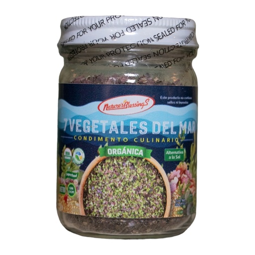[7veg] 7 Vegetales de Mar Orgánicos Deshidratados 50g (Natures Blessings)