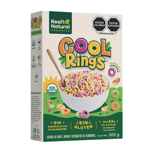 [7503024877496] Cereal de maíz y avena Cool Rings 300g (Real Natural)