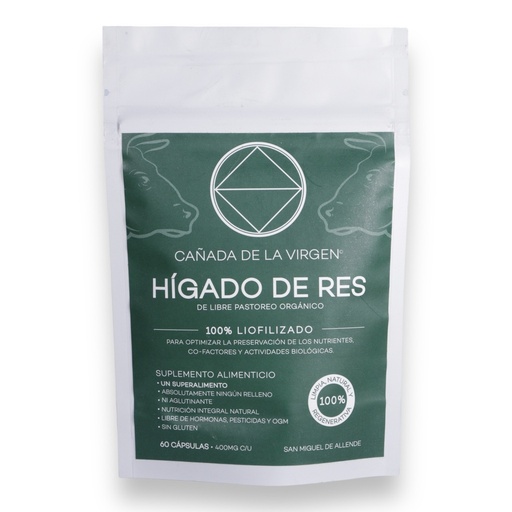 [7503031694000] Higado de Res 60 Caps (Cañada de la Virgen) (copia)