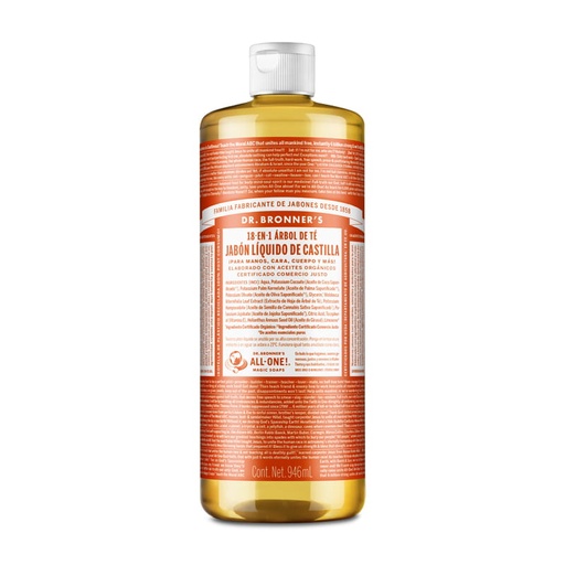 [018787505977] Jabon Liquido de Castilla Tea Tree 32 Oz (Dr Bronners)