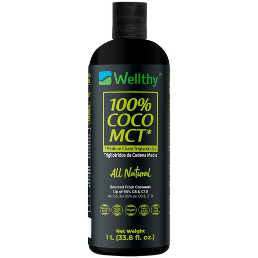 [cocowe] Aceite de Coco MCT 1L Wellthy