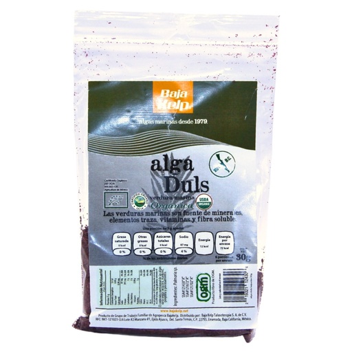 [dulsehoj30] Alga Duls hojuelas 30g (Baja Kelp)