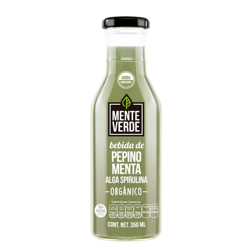 [7503013909382] Bebida de Pepino Menta y Espirulina 350ml (Mente Verde)
