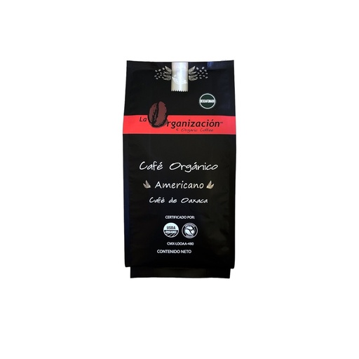 [DESCAFEINADO500] Café Descafeinado Organico en Grano 454g (La Organización)