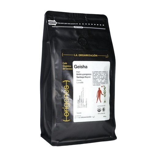 [7503020875465] Café Geisha Organico en Grano 500g (La Organización)