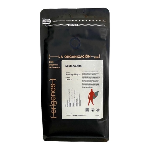 [7503020875458] Café Mixteca Alta del Pacifico en Grano 500g (La Organización)