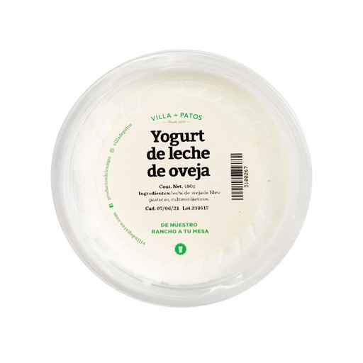 [3100267] Yogurt de Oveja 480 g (Villa de Patos)