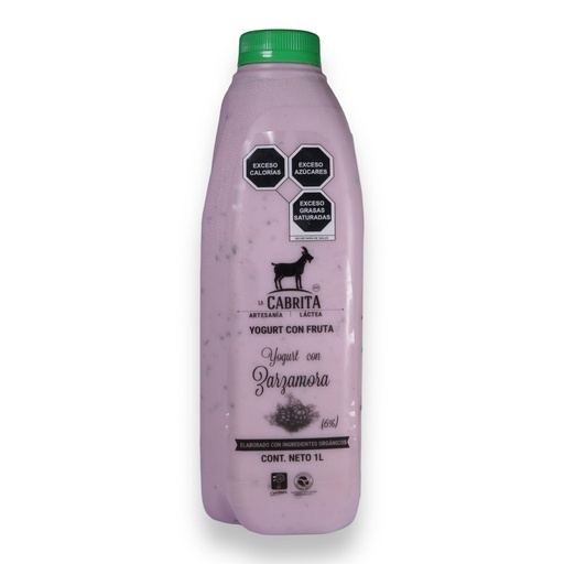 [7503009134514] Yogurt cabra Zarzamora 1 litro (La Cabrita)