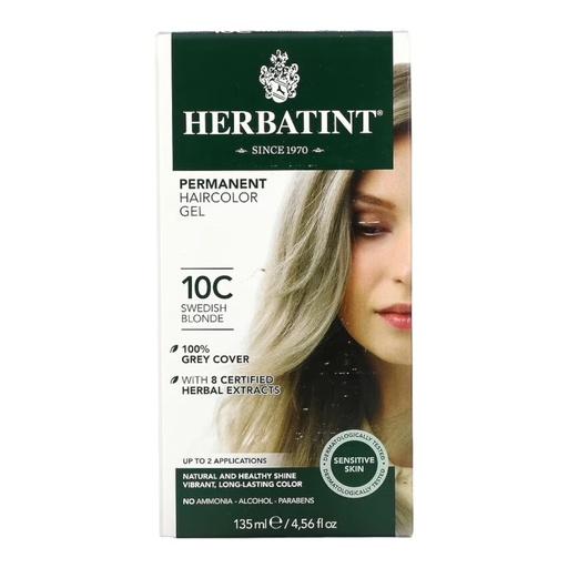 [8016744806084] Tinte Herbal Rubio Sueco 10C (Herbatint)