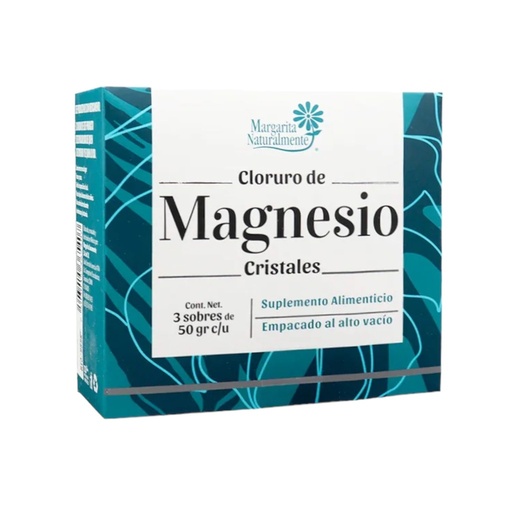 [7503015365407] Cloruro de Magnesio Cristales 3 Sobres (Margarita Naturalmente)
