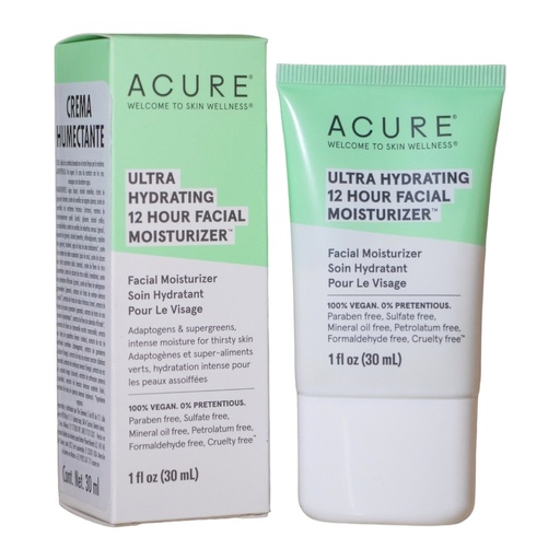 [813424022455] Crema Humectante 12hrs 30ml (Acure)