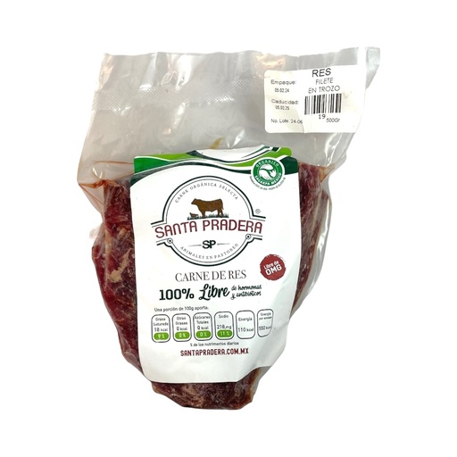 [18] Filete de Res en Trozo 500g (Santa Pradera)