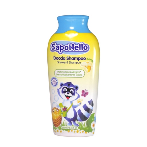 [8001280013478] Gel de ducha Infantil de Plátano 250ml (SapoNello)
