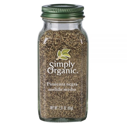 [089836185235] Pimienta negra molido medio 65g (Simply Organic)