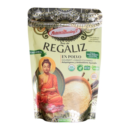 [7502280880332] Raíz de Regaliz en polvo orgánico 150g (Natures Blessings) (copia)