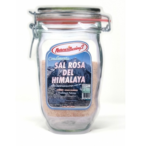 [7503012295134] Sal Rosa del Himalaya Molida 600 g (Natures Blessings) (copia)