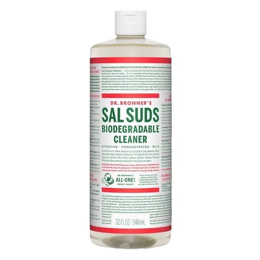 [018787766323] Sal Suds Limpiador Biodegradable 946ml (Dr Bronner) (copia)