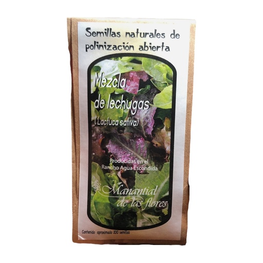[7503022585799] Semilla mezcla de lechugas (Manantial de las flores)
