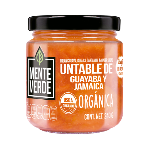[7503013909498] Untable de guayaba Jamaica cardamomo 240gr (Mente Verde) (copia)