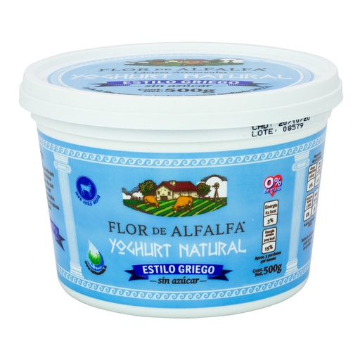 [7503002671870] Yogurt Griego 500g (Flor de Alfalfa)