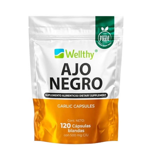 [7503030354585] Ajo Negro 120caps 500mg c/u (Wellthy)