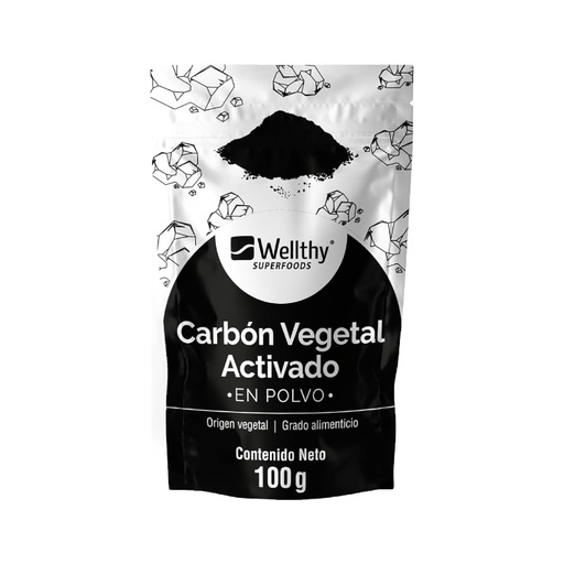 [7503024531961] Carbón activado polvo 100gr (Wellthy)