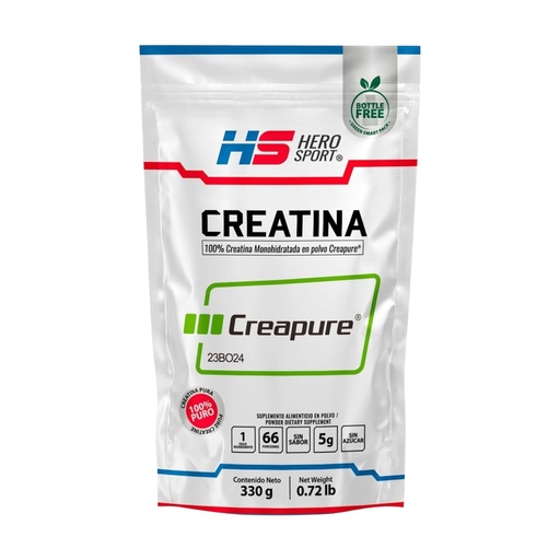 [creatinacreapure] Creatina Creapure 330gr (Hero Sport)