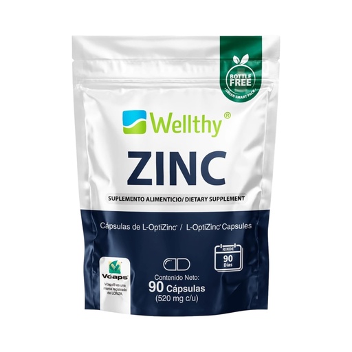 [7503030354479] Zinc 90caps (Wellthy)