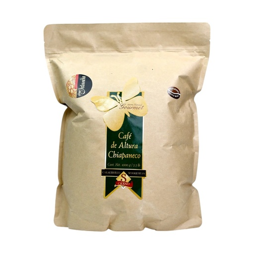 [612603000969] Café Orgánico en grano Caracolillo 1Kg (Finca Irlanda)