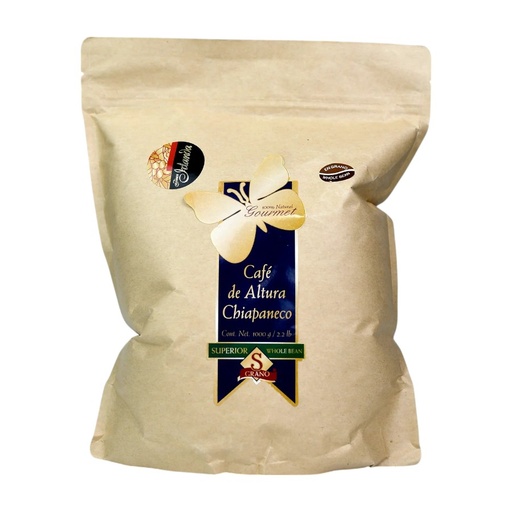 [612603000921] Café Orgánico en grano Superior 1Kg (Finca Irlanda)