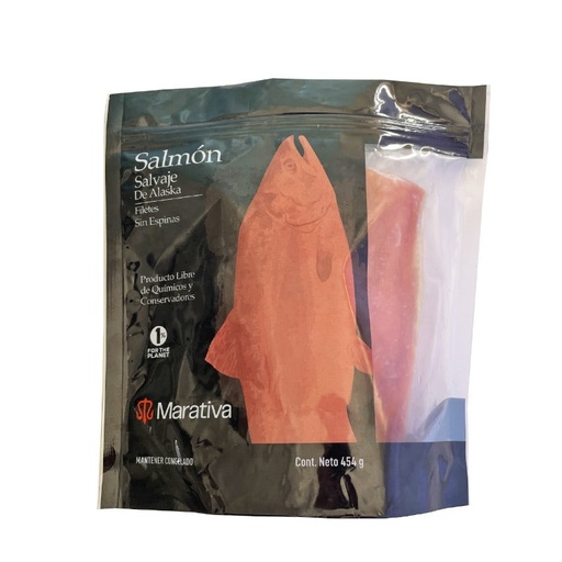 [SALMONCARPACCIOSINPIEL] Salmon Sockeye Carpaccio S/Piel Ahumado en Frio 100g (Marativa)